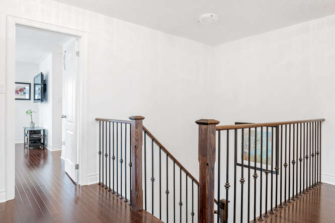 Bedroom adjoining stairs