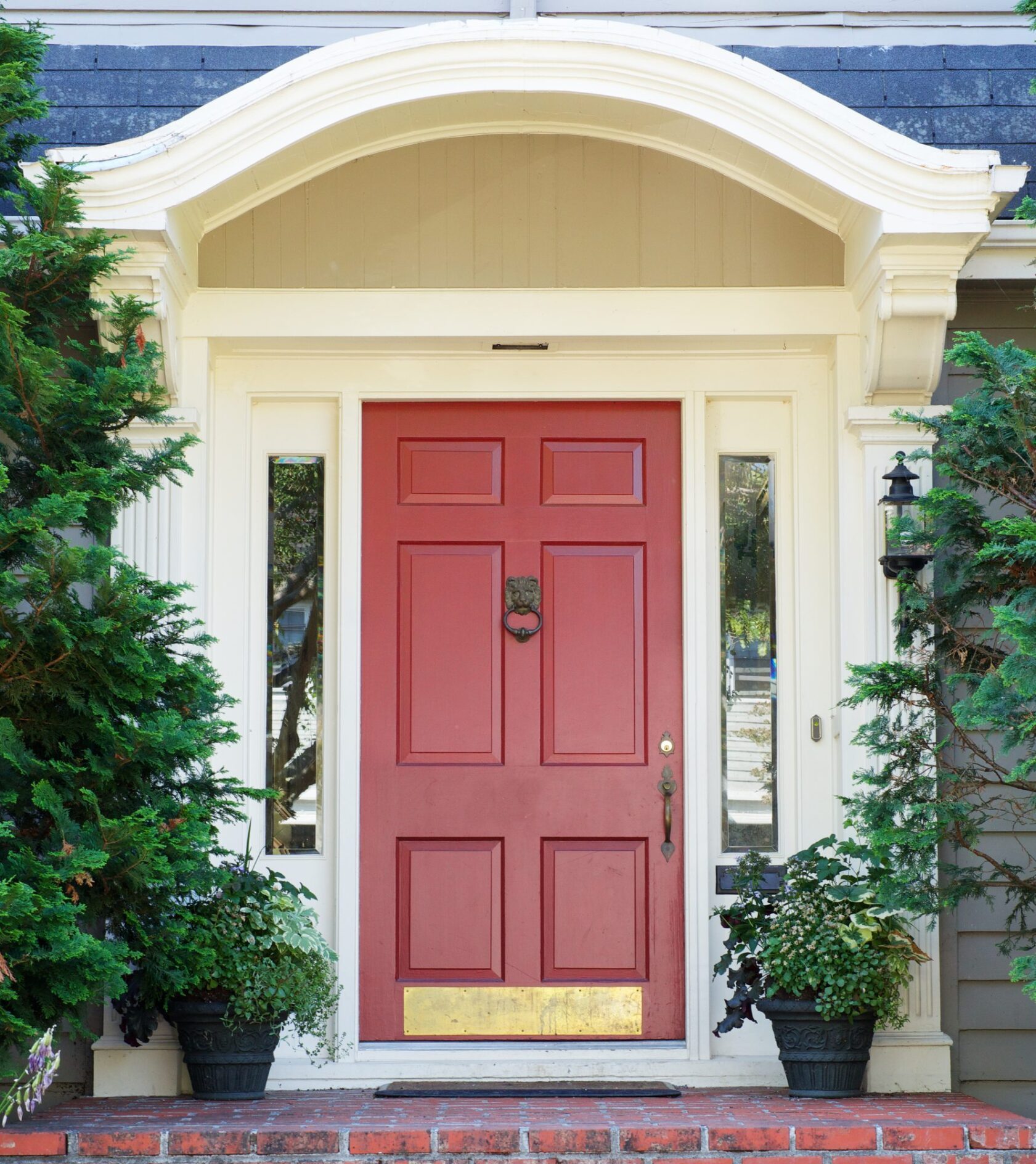 Front door of a new home, symbolizing the journey of first-time homebuyers in Ontario