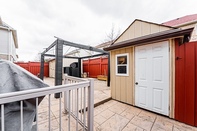 xtra storage space available in the backyard sheds at 14 White Rd, Brampton