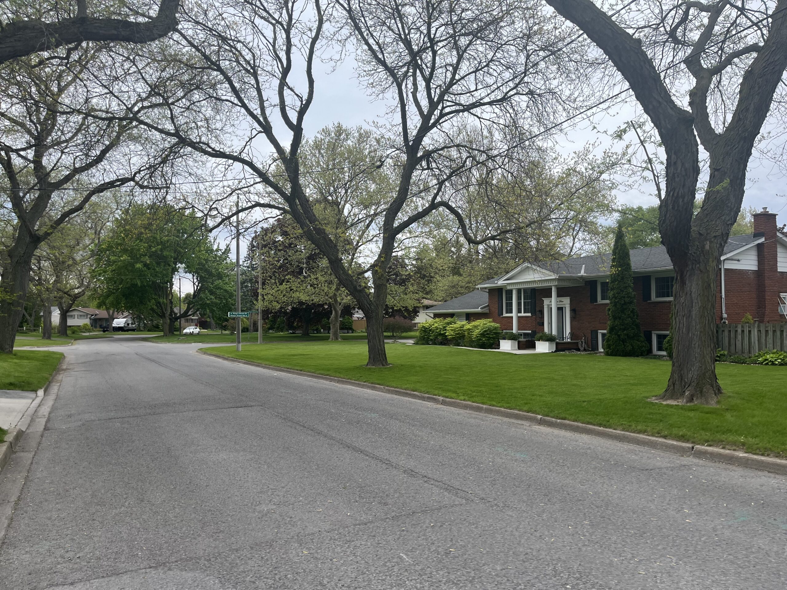 Quiet residential street in St. Catharines