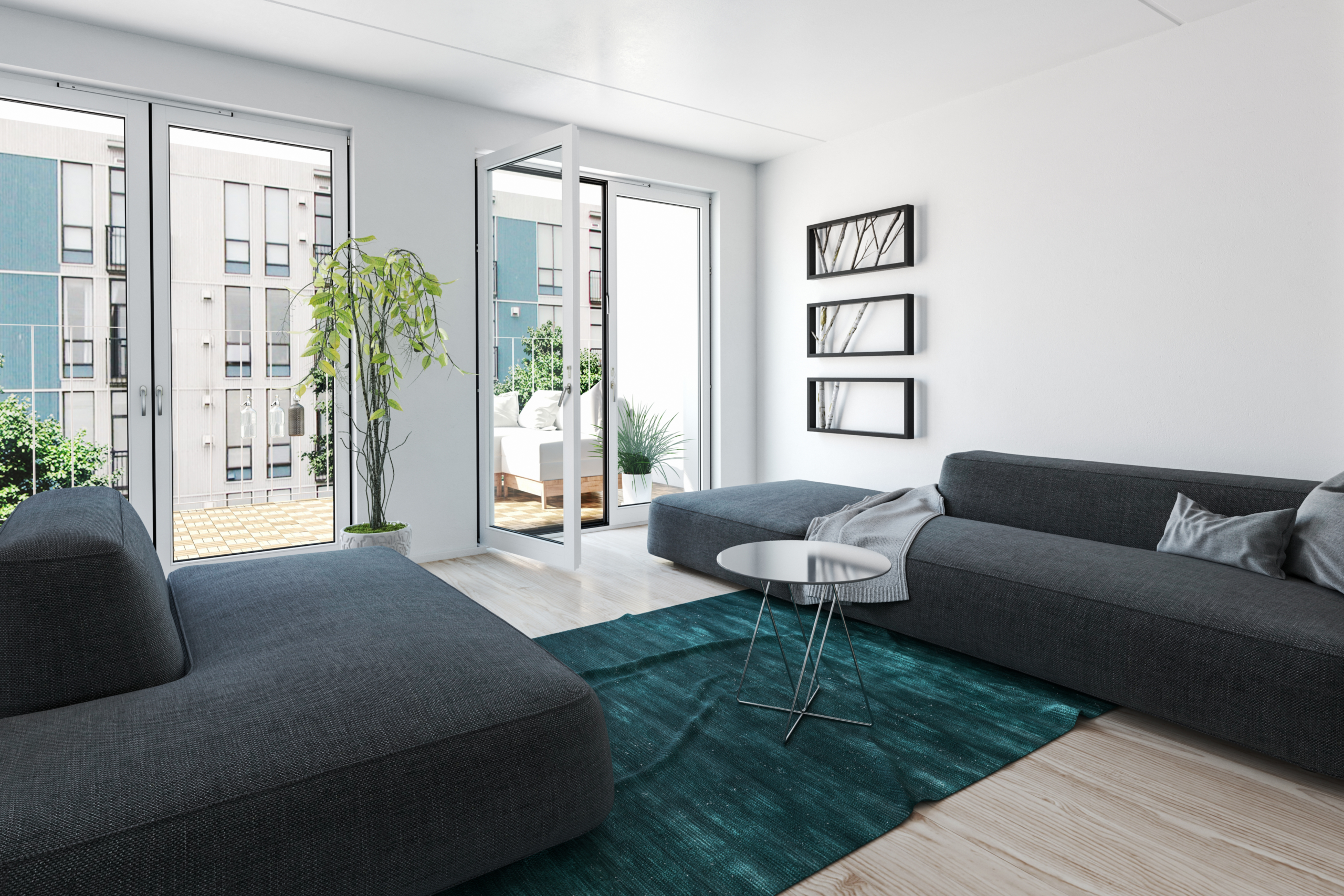 Modern condo rental interior in Ontario