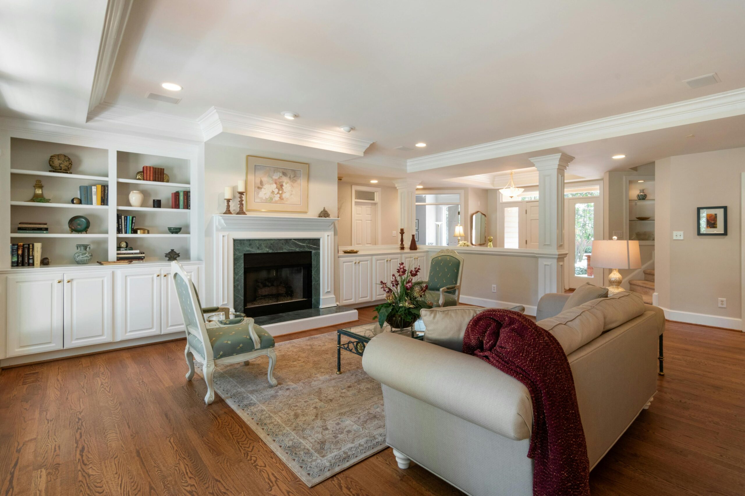Interior of a professionally prepared Ontario home after signing a listing agreement.