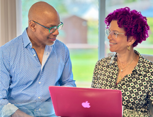 Keith Goldson and Françoise Pollard working together